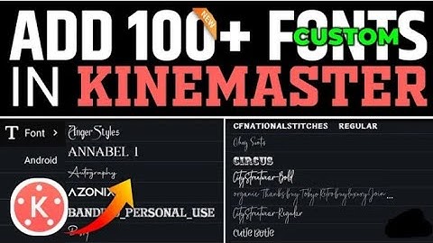 How to Install Custom Fonts In Kinemaster Easily | Kinemaster Me Custom Fonts Install Kaise Kare🔥#a3