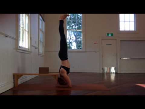 SUZI CARSON yoga video series: how to drop back on a yoga bench - part 2