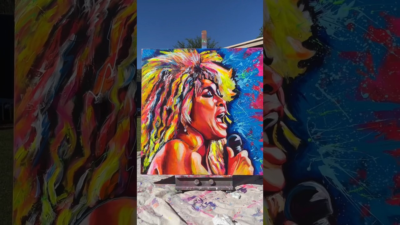 Tina Turner original painting now available! #tinaturner #icon #painting #art #rocknroll #blues