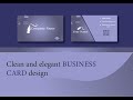 Clean & Elegant Business Card Design | Professional Graphic Design