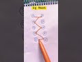 Draw a checkered path with number 1 to 10 #drawing#line#shorts#maths#quiz#funny#games
