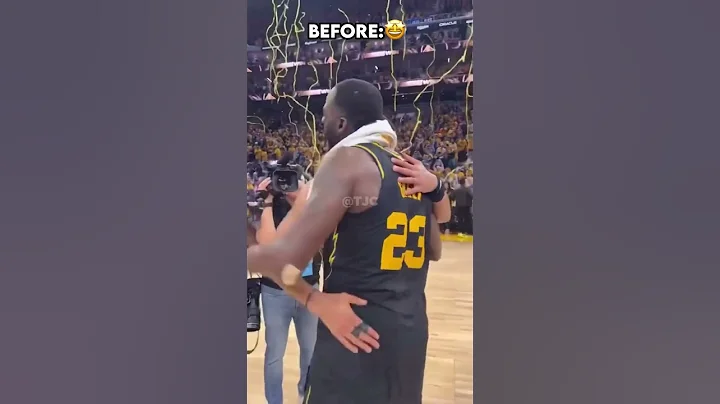 Jordan Poole and Draymond Green😔