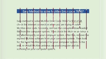 Incredible way to fix McAfee Error code 76567