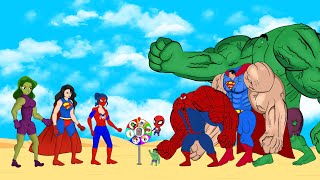 Rescue SUPERHEROES Baby HULK & Baby SPIDERMAN, SUPER-GIRL: Returning from the Dead SECRET - FUNNY