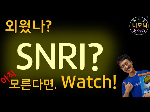 [Antidepressants] Serotonin-Norepinephrine Reuptake Inhibitors (SNRI) 재밌게 외우기  |   시시니모닉