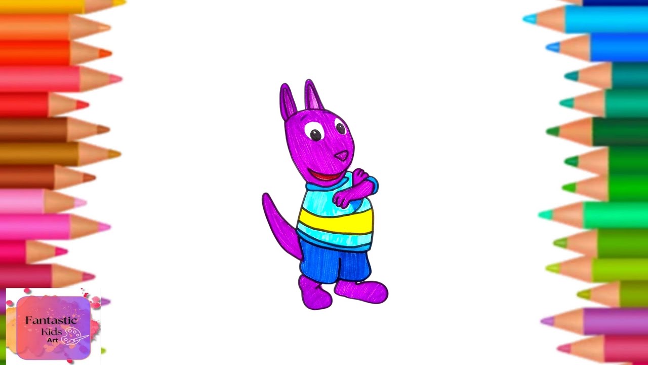 Coloring: Austin 💙💛💜 From The Backyardigans 💖 It's Coloring Time ⏰📄🖍️ ...