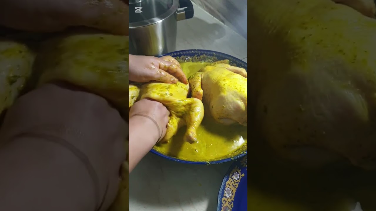 دجاج محمر بالطريقة التقليدية