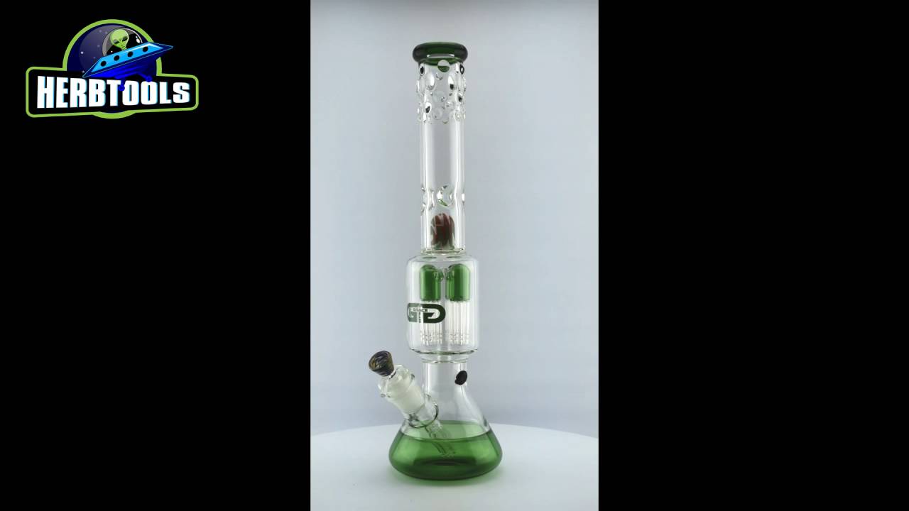 GRACE GLASS 4X 6-ARM PERCOLATOR BONG [HD] [HERBTOOLS]