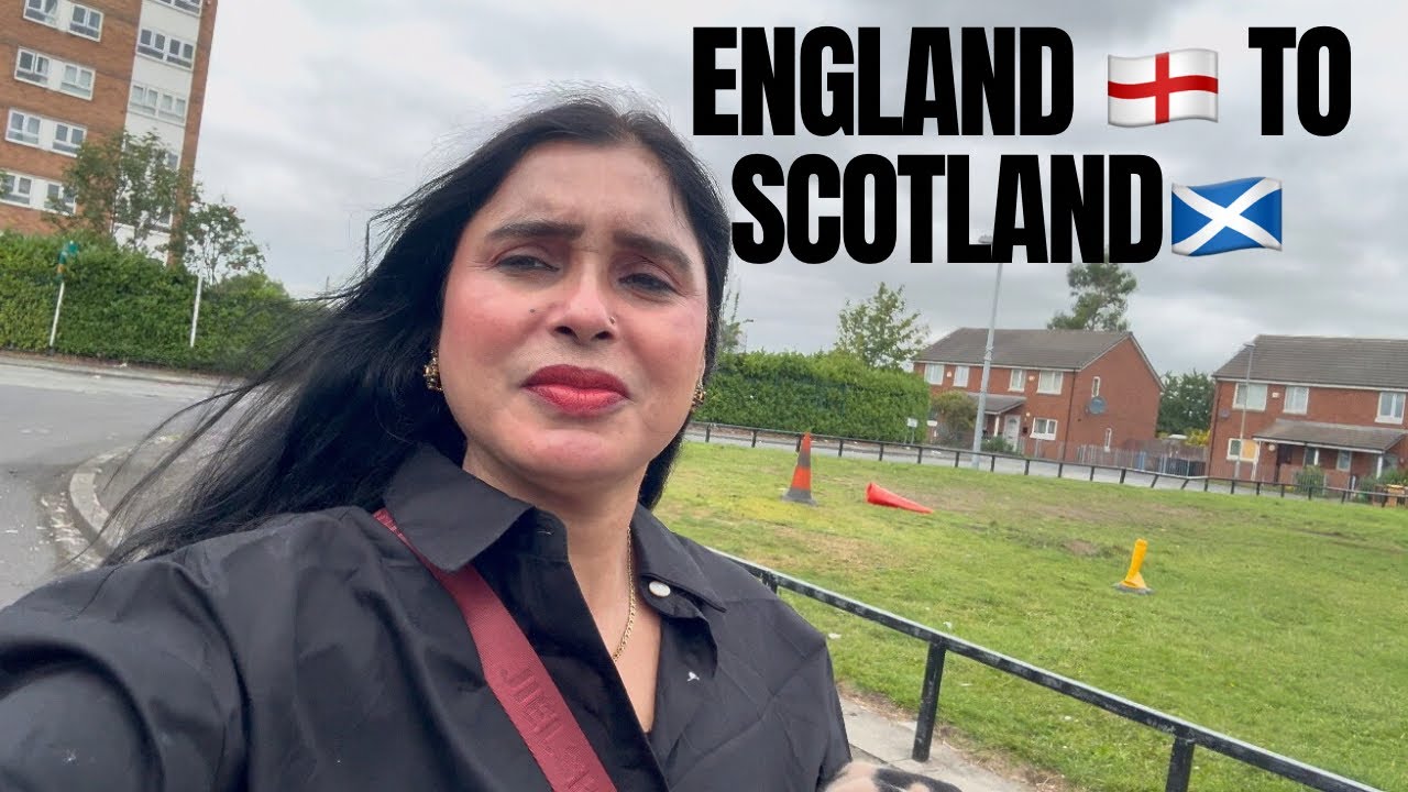 Traveling from England to Scotland 🇬🇧|| Road Trip Vlog || Glasgow city ||