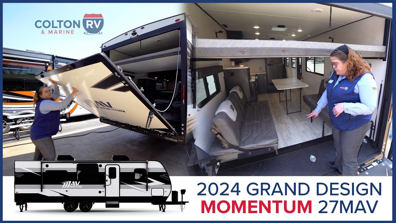 Grand Design's NEW Toy Hauler! 2024 Momentum 27MAV Walkthrough Tour