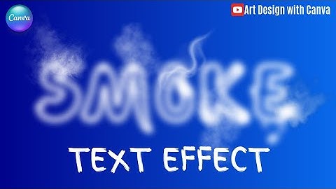 Rook-texteffect voor uw typografisch ontwerp in Canva