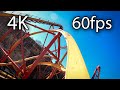 Wonder Woman Golden Lasso Coaster front seat on-ride 4K POV @60fps Six Flags Fiesta Texas