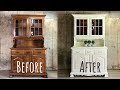 Low Budget Chalk Paint Makeover / The Waverly White Hutch