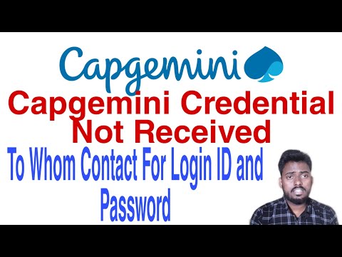 Capgemini Credential Not Received | To whom contact for capgemini Login ID and Password| #capgemini