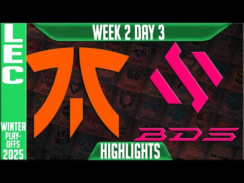 FNC vs BDS Highlights | LEC Winter Playoffs BO1 W2D3 27-01-25 | Fnatic vs Team BDS
