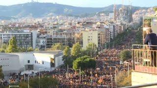 Barcelona: seperatists protest over jailed Catalan leaders