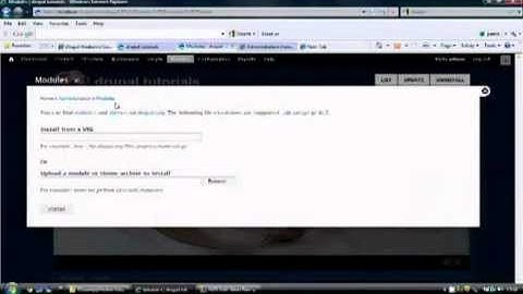 Installing the Drupal  Administration menu