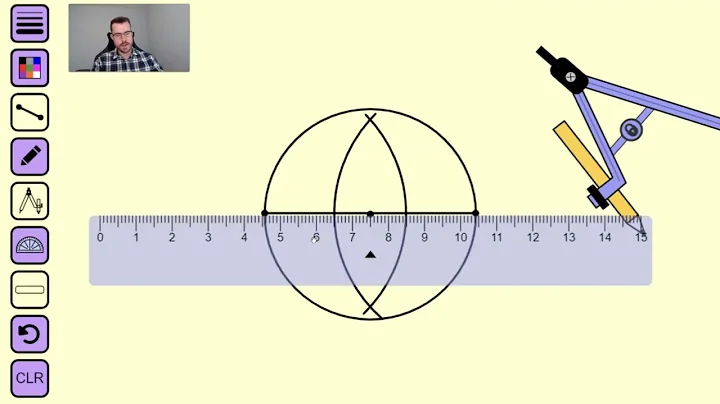 Constructing A Square Inscribed in a Circle with Compass