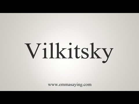 How To Say Vilkitsky