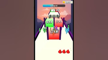 Stickman run race 3D level 3 #shorts #2