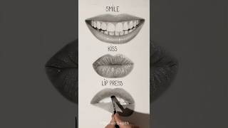 How to Draw Biting Lips | Realistic Pencil Drawing Part 3 #shorts