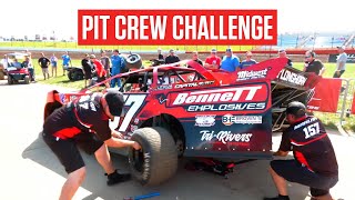 NASCAR Style Pit Crew Challenge For Lucas Oil Late Model Teams At ShowMe 100