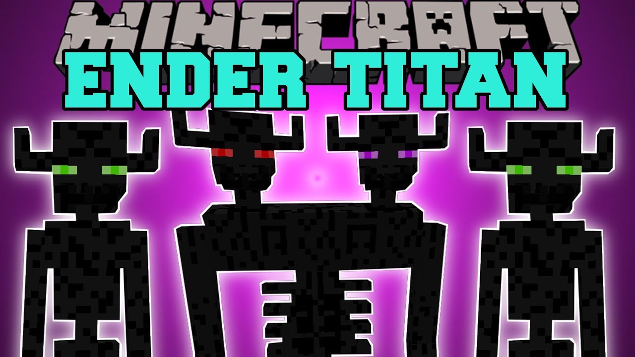 Minecraft  ENDER TITANS MOD Showcase! (Enderman Mod, Mobs Mod, Farlanders  Mod) 