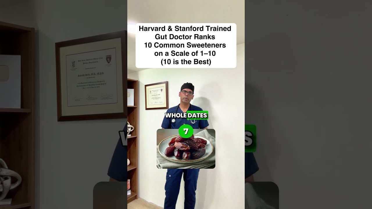 Harvard Stanford Trained Gut Doctor Ranks 10 Sweeteners For Health 1 Scale 