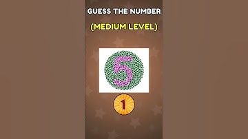 👀 Guess the Number from Illusion | Eye Blindness Test! 🔢