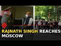 Rajnath Singh reaches Moscow, Indian contingent rehearses for 75th Victory Day Parade
