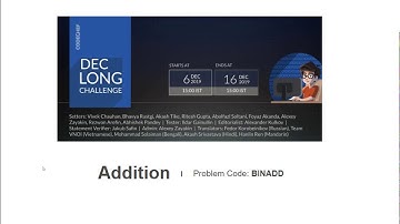 BINADD - Codechef December Long Challenge