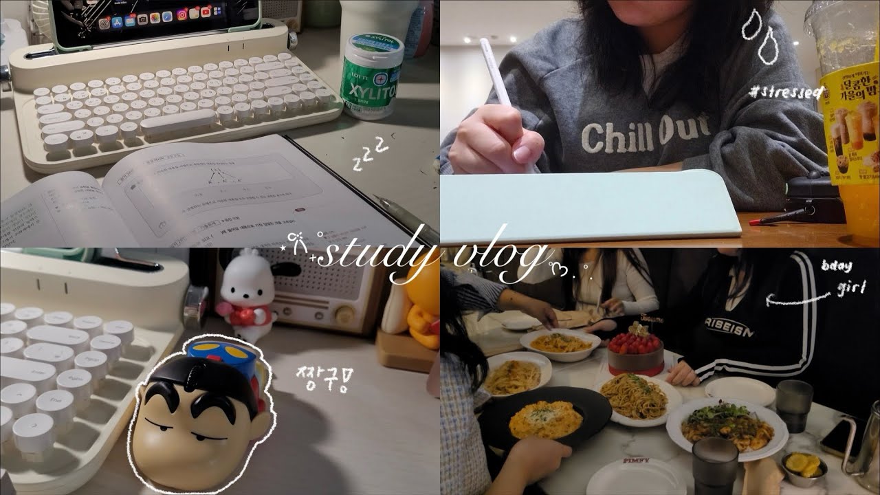 study vlog📝: cramming for mid-terms (and TOPIK), language school classes, friend’s birthday