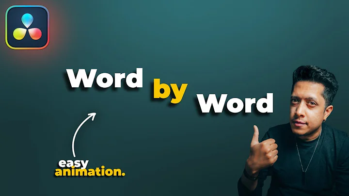 Word By Word Text Animation in Davinci Resolve!