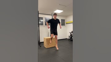 Depth jump landing, single leg