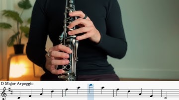 D Major Arpeggio for Clarinet