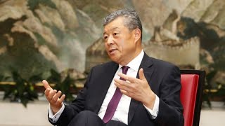 Chinese ambassador to the united kingdom, liu xiaoming, holds a
virtual news conference on national security law in hong kong special
administrative regi...