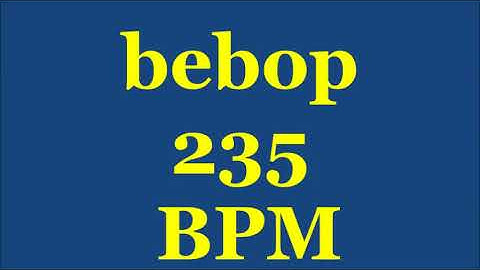 Drum Loops for Practice Bebop 235bpm
