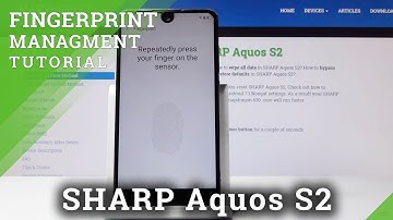 How to Add Fingerprint in SHARP Aquos S2 - Set Up Lock Screen