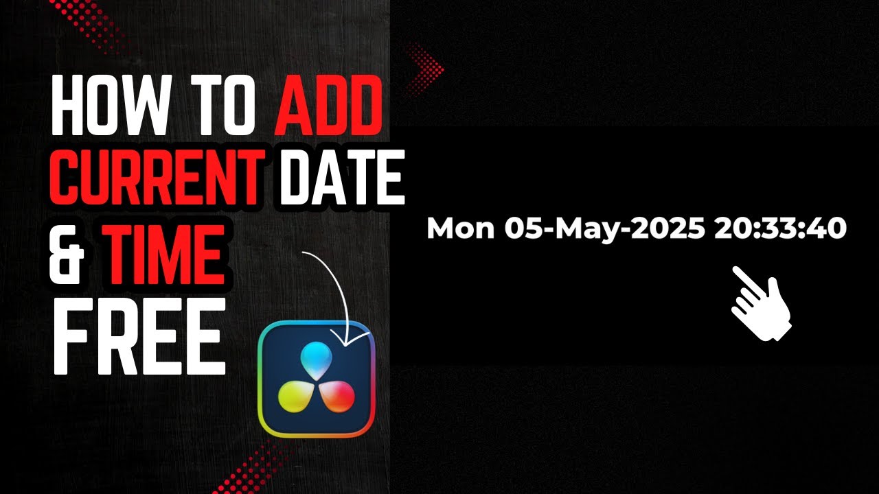 How to Add Current DATE and TIME In DaVinci Resolve