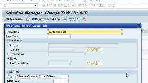 Create schedule manager in sap (SCMA)