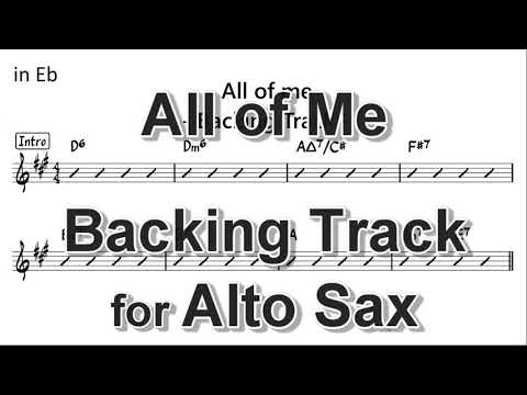 All of me   Backing Track for Alto Sax - BPM126 - ALL 3