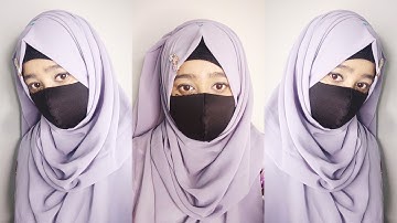 New 2025 Printerest Inspire Full Coverage Hijab Tutorial With Mask By Wajeeha Fatima