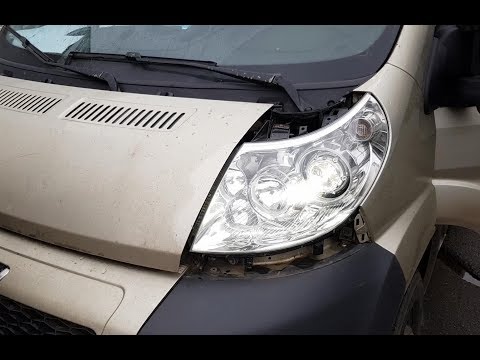 Установка линз Diliht Triled в Peugeot Boxer