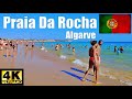 Praia da rocha beach walk 4k portimo algarve portugal