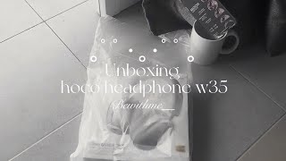 Hoco w35 แกะกล่องหูฟังบลูทูธดีไซน์สวยราคาน่ารัก💭|bewithme__