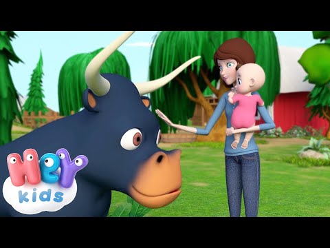 Boi da Cara Preta 🐂 Canção de Ninar 😴 HeyKids -  Música Infanti