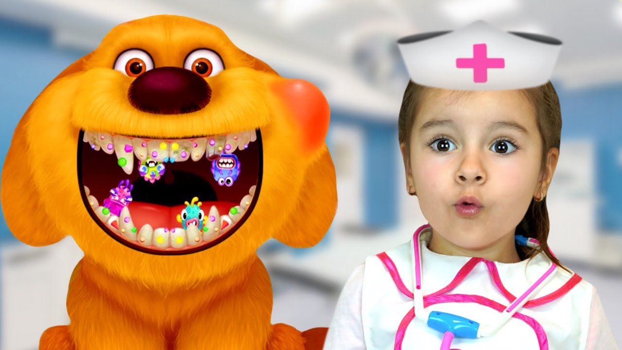 ⁣Полная История для детей как Арина попала в игру Furry Pet Hospital | Арина как доктор лечит друзей