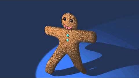 gingerbread man walking