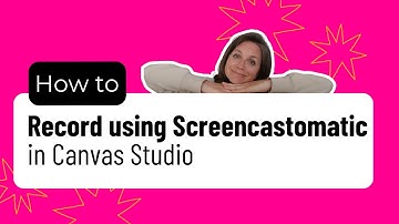 How to Record with Screencastomatic inside Canvas Studio