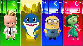Baby Boss 🆚 Baby Shark 🆚 Minions 🆚 Inside Out 🎶 Tiles Hop EDM Rush screenshot 5